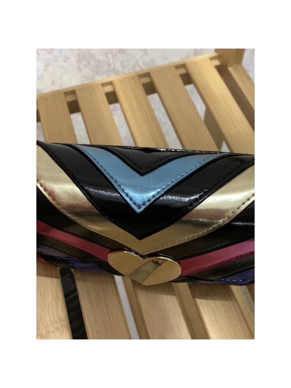 Victorias Secret V- QUILT RAINBOW DOWN TOWN CROSS BODY PURSE BAG NWT - Picture 4 of 8